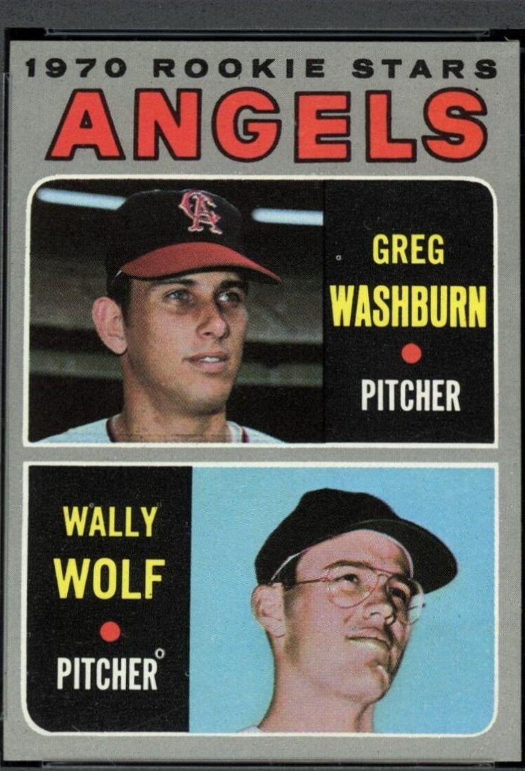 1970 Topps Angels 1970 Rookie Stars: Greg Washburn / Wally Wolf #74 card