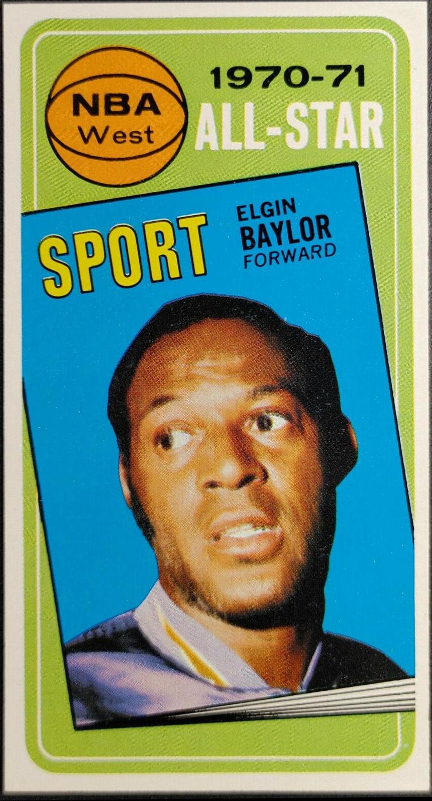 1970 Topps Elgin Baylor All Star #113 card