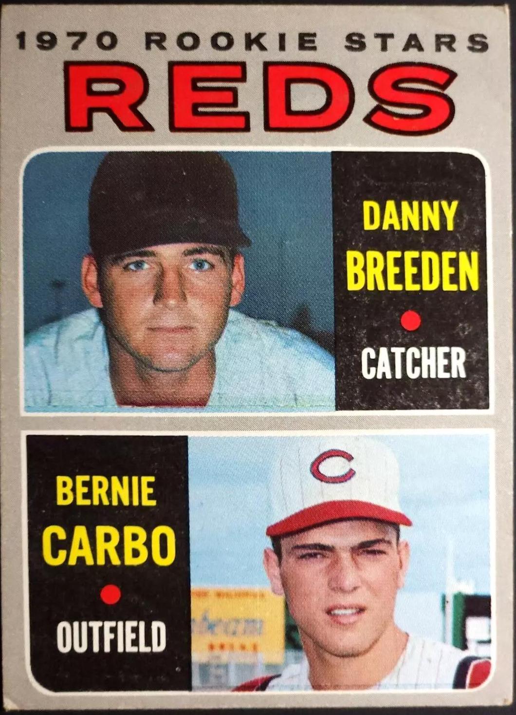 1970 Topps Reds 1970 Rookie Stars: Danny Breeden / Bernie Carbo #36 card