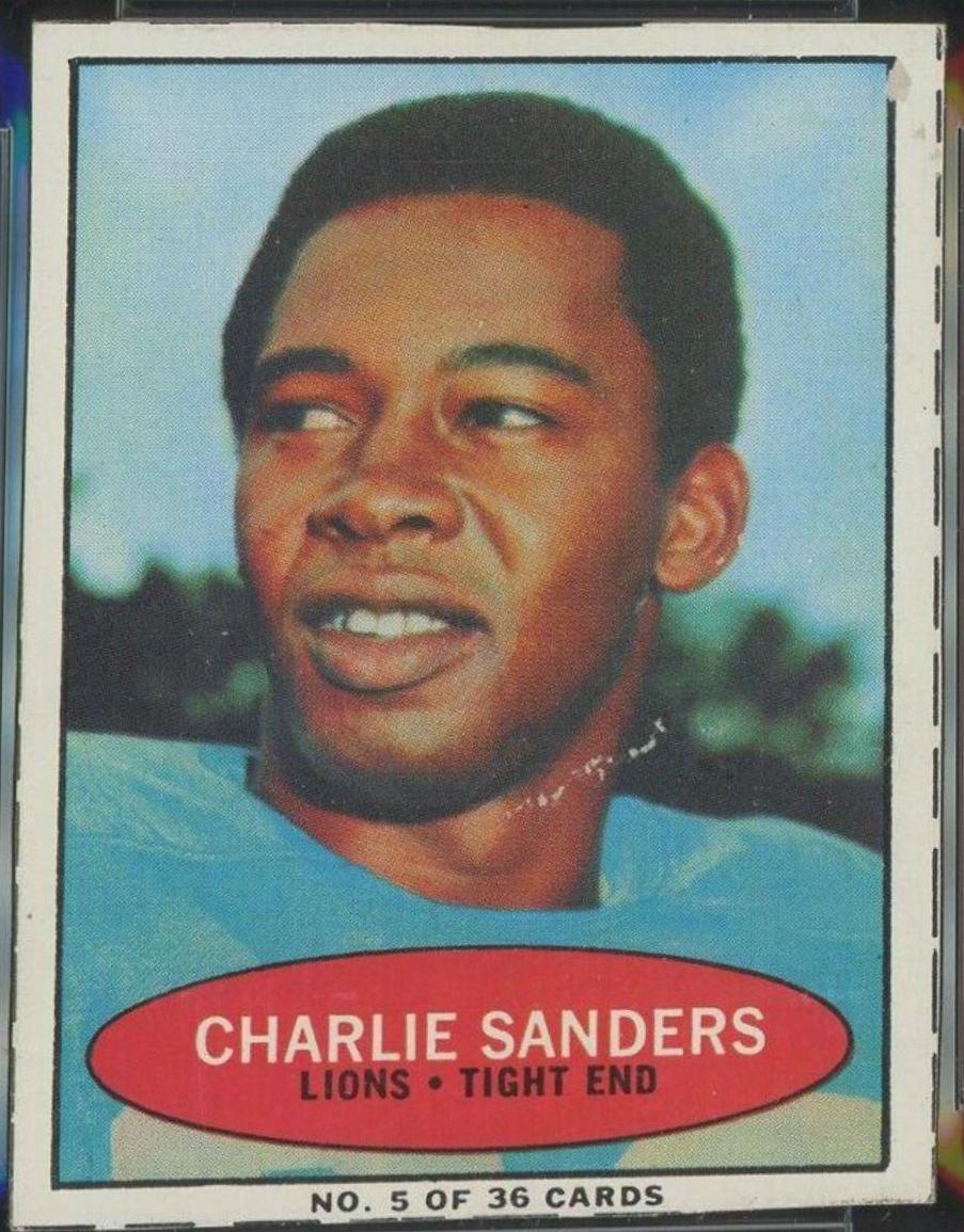 1971 Bazooka Charlie Sanders [Hand Cut] #5 card