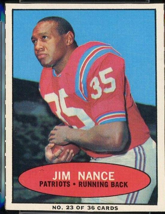 1971 Bazooka Jim Nance [Hand Cut] #23 card