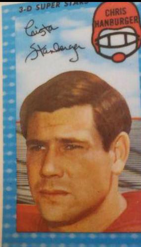 1971 Kellogg's Chris Hanburger #2 card