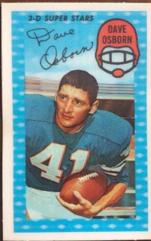 1971 Kellogg's Dave Osborn #60 card