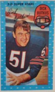 1971 Kellogg's Dick Butkus #39 card