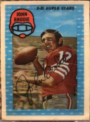 1971 Kellogg's John Brodie #45 card