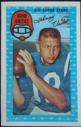 1971 Kellogg's John Unitas #28 card