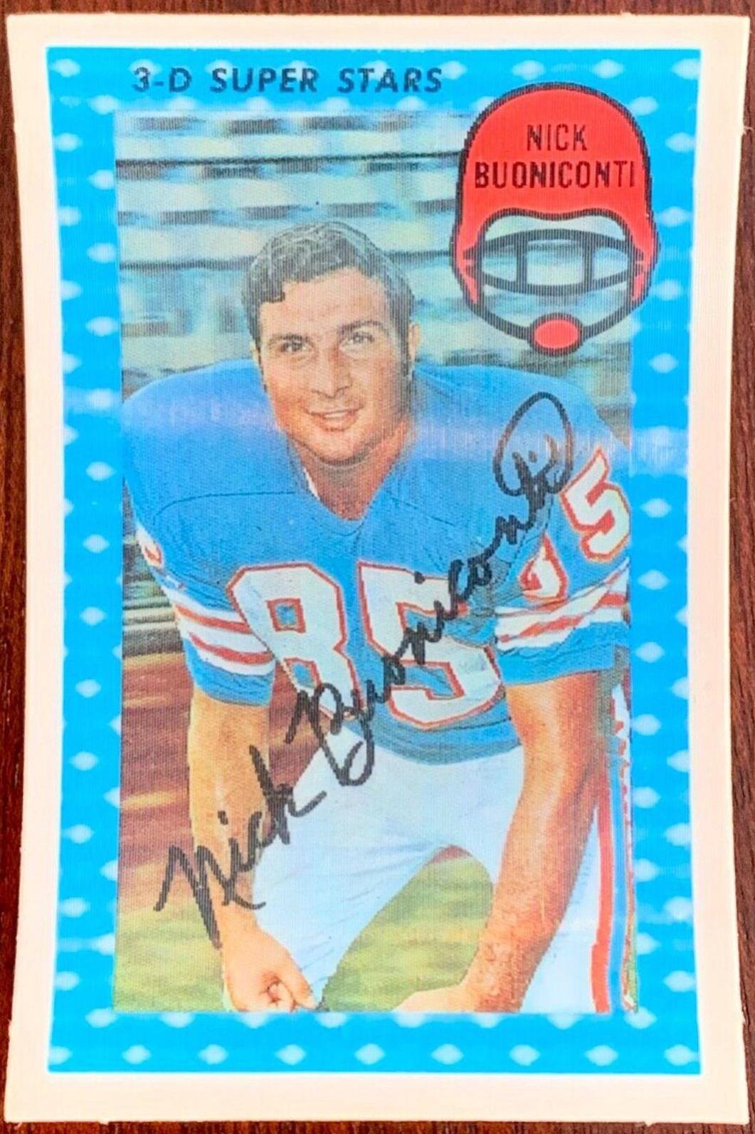 1971 Kellogg's Nick Buoniconti #41 card