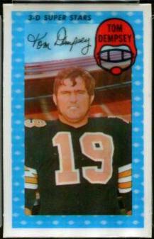 1971 Kellogg's Tom Dempsey #54 card
