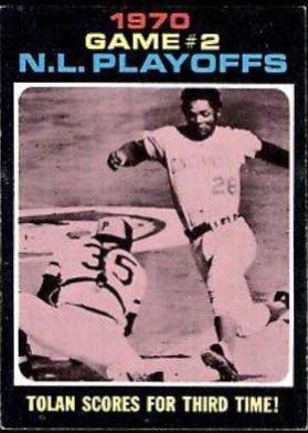 1971 Topps 1970 N.L. Playoffs Game 2 #200 card