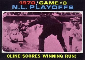 1971 Topps 1970 N.L. Playoffs Game 3 #201 card