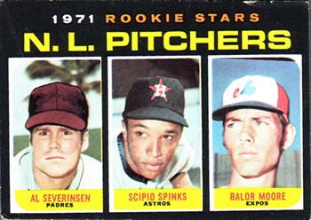 1971 Topps N.L. Pitchers 1971 Rookie Stars #747 card