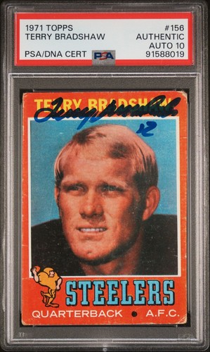 1971 Topps Terry Bradshaw #156 card