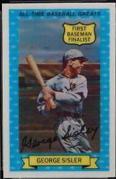 1972 Kellogg's All Time Baseball Greats George Sisler #5 card