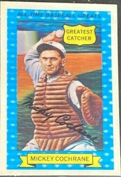 1972 Kellogg's All Time Baseball Greats Mickey Cochrane #4 card
