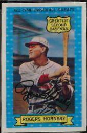1972 Kellogg's All Time Baseball Greats Rogers Hornsby #2 card