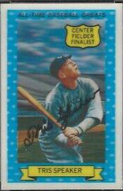 1972 Kellogg's All Time Baseball Greats Tris Speaker #11 card