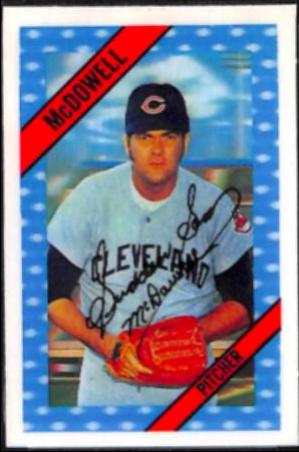 1972 Kellogg's Sam McDowell [Less Than 200 Innings] #33 card