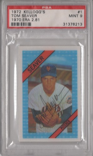 1972 Kellogg's Tom Seaver [1970 ERA 2. 85] #1 card