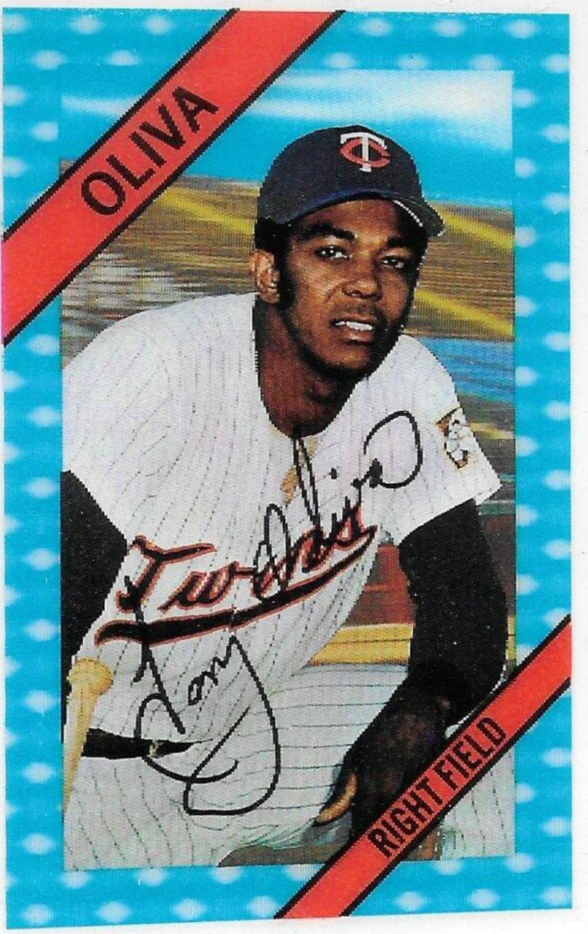 1972 Kellogg's Tony Oliva #25 card