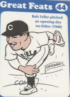 1972 Laughlin Great Feats Bob Feller [Blue Border] #44 card