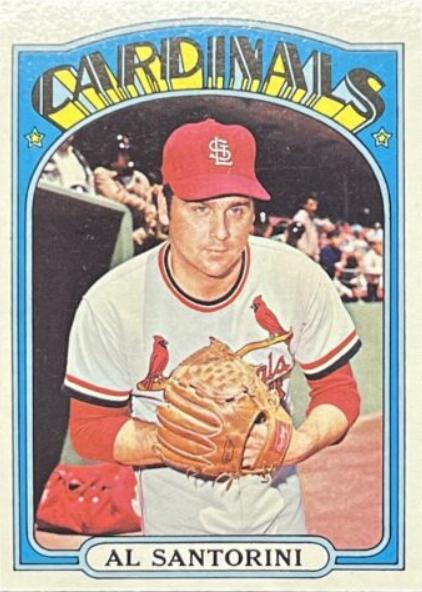 1972 Topps Al Santorini #723 card