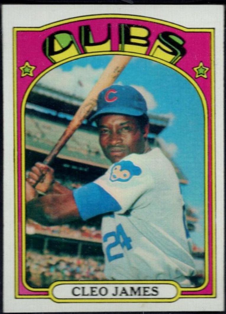 1972 Topps Cleo James [Yellow Under C And S] #117 card