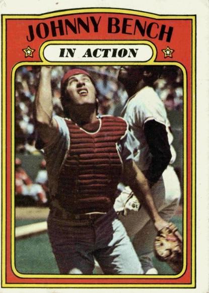 1972 Topps Johnny Bench [In Action] #434 card