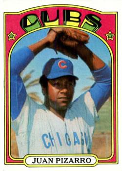 1972 Topps Juan Pizarro [Green Under C And S] #18 card