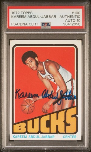 1972 Topps Kareem Abdul-Jabbar #100 card