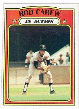 1972 Topps Rod Carew [In Action] #696 card