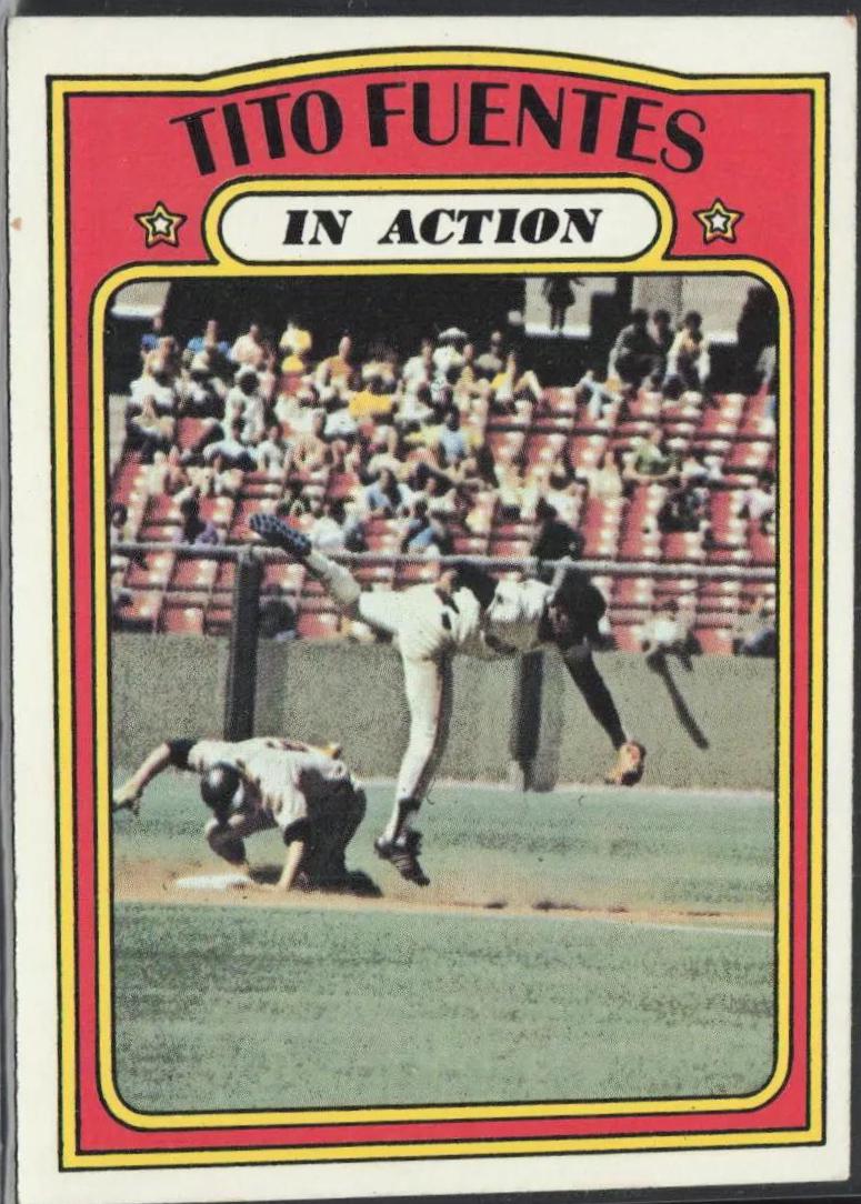 1972 Topps Tito Fuentes [In Action] #428 card