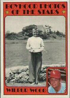 1972 Topps Wilbur Wood [Boyhood Photo] #342 card
