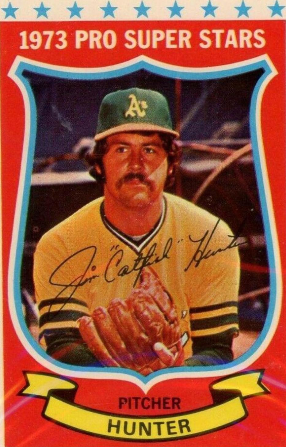 1973 Kellogg's Catfish Hunter #20 card