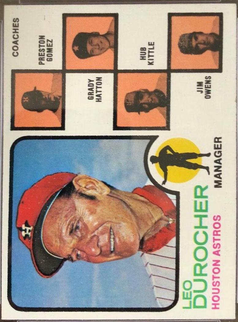 1973 Topps Astros Field Leaders #624 card