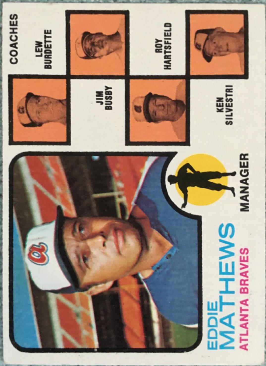 1973 Topps Braves Field Leaders [No Right Ear] #237 card