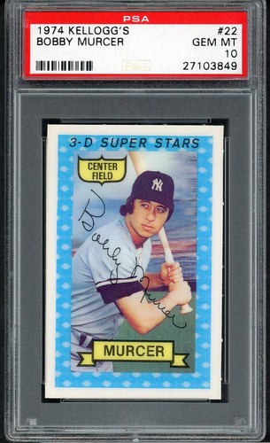 1974 Kellogg's Bobby Murcer #22 card