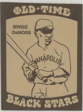 1974 Laughlin Old Time Black Stars Bingo DeMoss #4 card