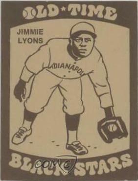 1974 Laughlin Old Time Black Stars Jimmie Lyons #14 card