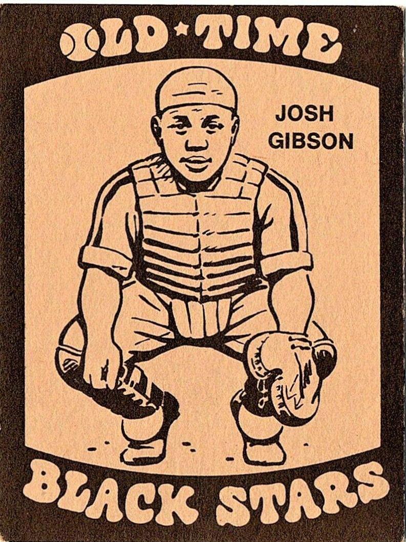 1974 Laughlin Old Time Black Stars Josh Gibson #8 card