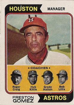 1974 Topps Astros Mgr. , Coaches #31 card