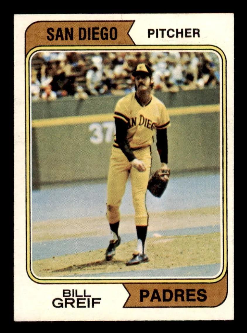 1974 Topps Bill Greif [San Diego] #102 card
