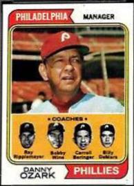 1974 Topps Phillies Field Leaders #119 card