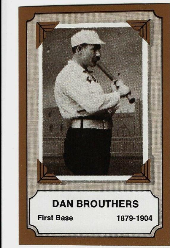 1975 Fleer Pioneers of Baseball Dan Brouthers #6 card