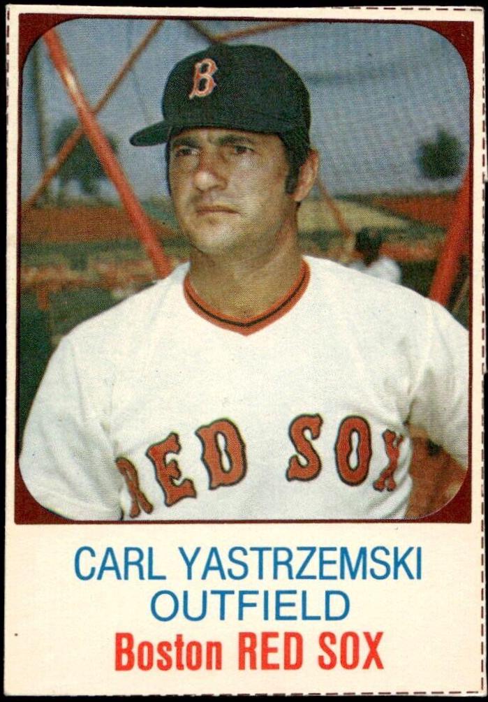 1975 Hostess Carl Yastrzemski [Hand Cut Outfield] #48 card