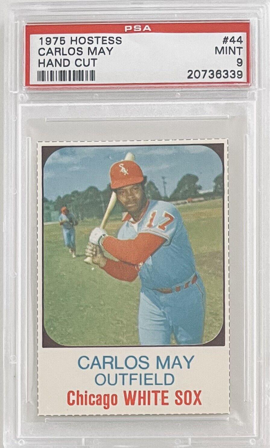 1975 Hostess Carlos May [Hand Cut] #44 card