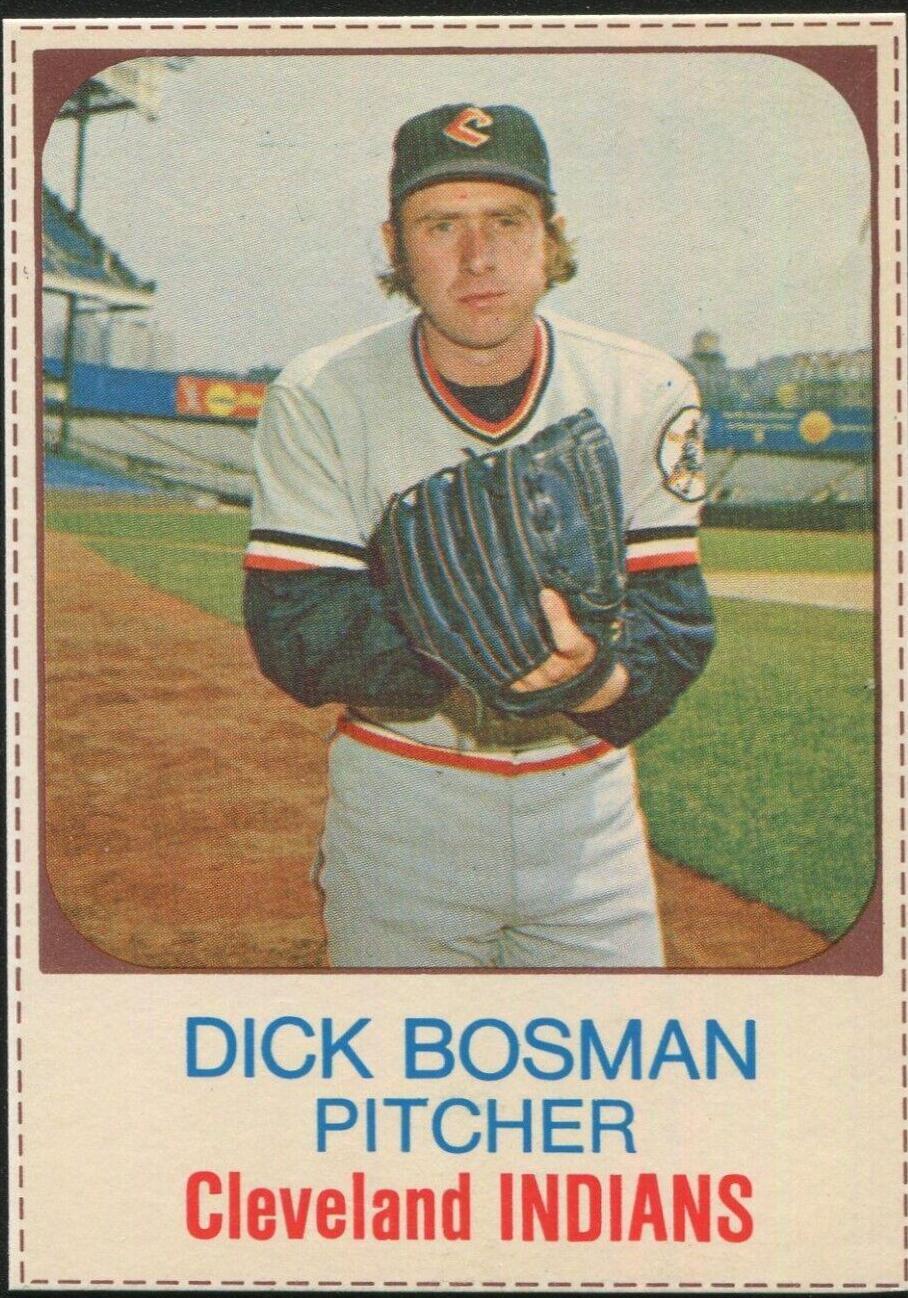 1975 Hostess Dick Bosman [Hand Cut] #114 card
