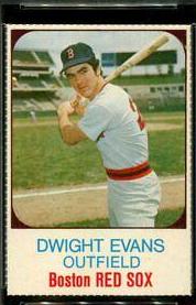 1975 Hostess Dwight Evans [Hand Cut] #18 card