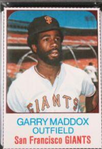1975 Hostess Garry Maddox [Hand Cut] #43 card