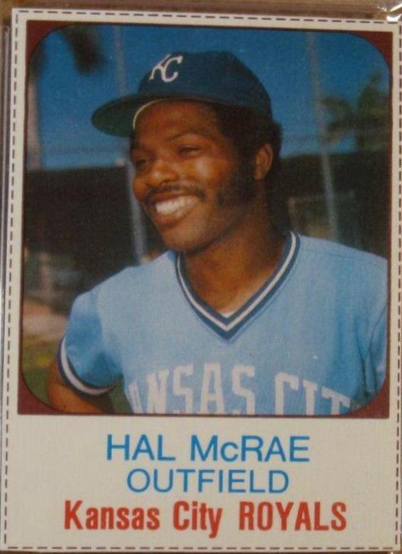 1975 Hostess Hal McRae [Hand Cut] #104 card