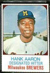 1975 Hostess Hank Aaron [Hand Cut] #130 card